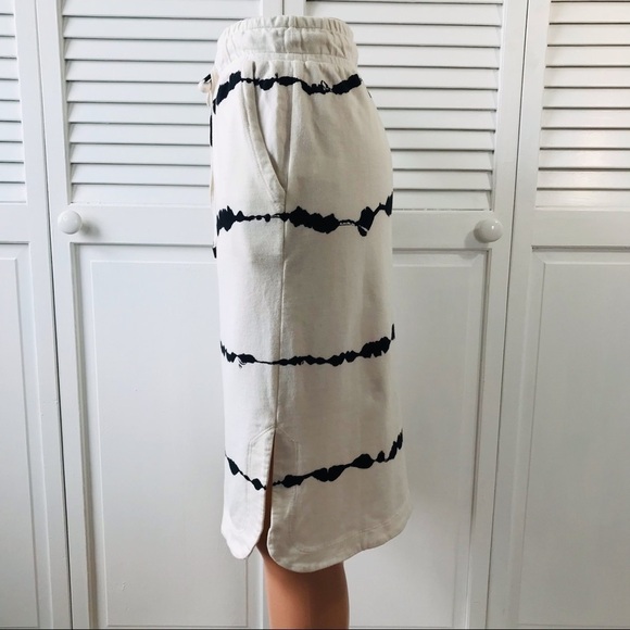 RACHEL ZOE White Black Tie Dye Skirt Size Extra Small - Picture 5 of 10